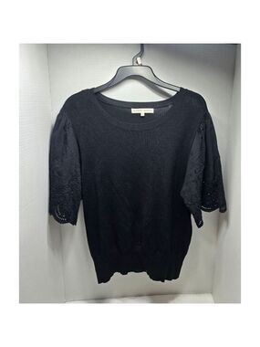 Women's MADISON + HUDSON Black Crew Neck Sweater XL